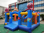 Ocean Theme Inflatable Bouncy Castle with Slide | Kids Jumping Castle for Birthday Parties & Outdoor Play | UAE