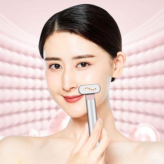 Portable Eye Beauty Device | Red & Blue Light Therapy Skincare Wand