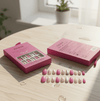 Febble® Hot Pink & Silver Sparkle Press-On Nails | 24pc Salon Glam