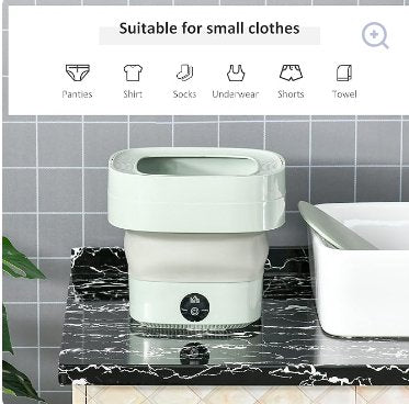 Foldable Mini Washing Machine | Portable Compact Washer for Apartments & Travel